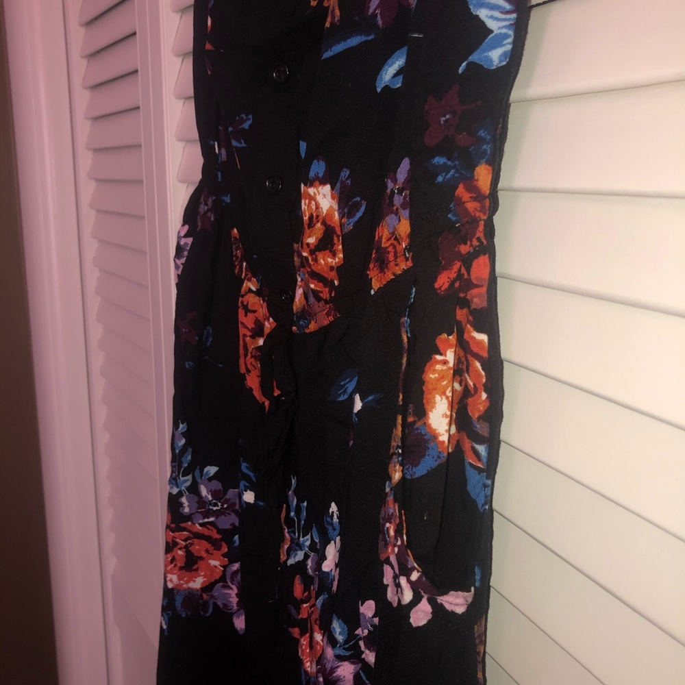 Floral jumper with off the shoulders top